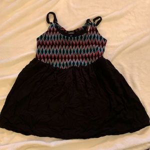 Torrid black chevron tank
